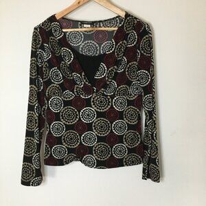 Perseption Concept Pattern Tops, Long Sleeve, Medium